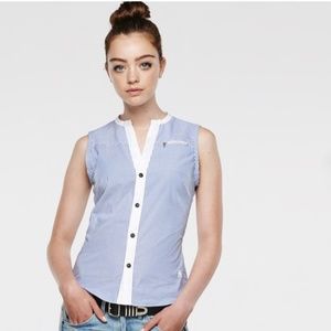 G-STAR FITTED SLEEVELESS SHIRT